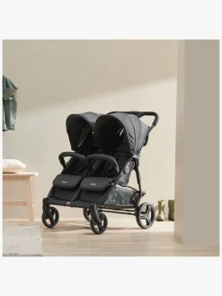 Beemoo Twin Shopper Søskende- & Tvillingevogn, Black Mélange