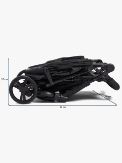 Beemoo Twin Shopper Søskende- & Tvillingevogn, Black Mélange