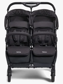 Beemoo Twin Shopper Søskende- & Tvillingevogn, Black Mélange