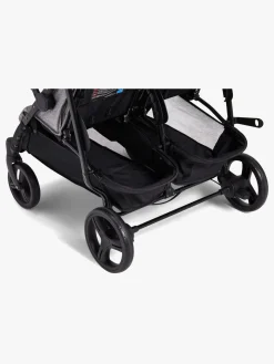 Beemoo Twin Shopper Søskende- & Tvillingevogn, Grey Mélange