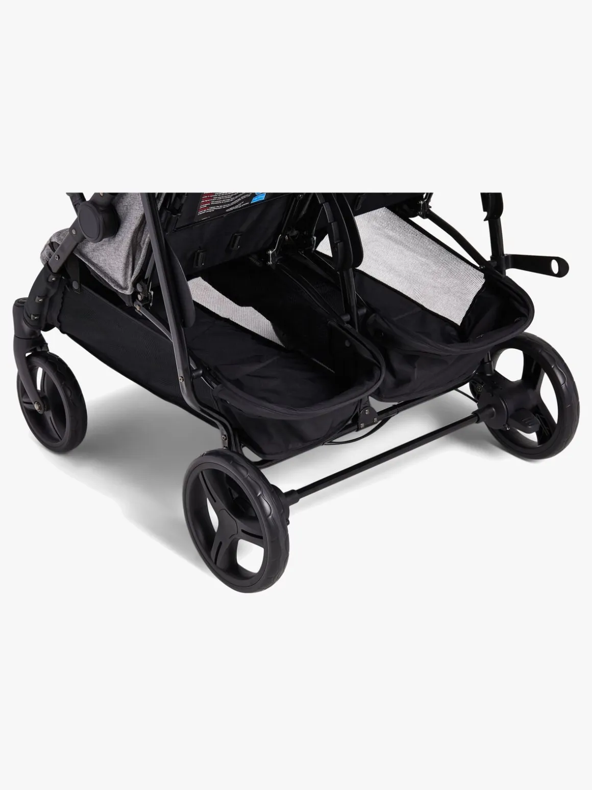 Beemoo Twin Shopper Søskende- & Tvillingevogn, Grey Mélange