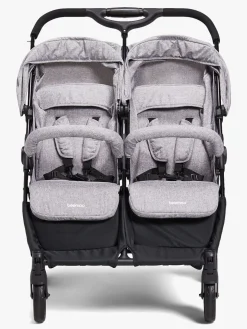 Beemoo Twin Shopper Søskende- & Tvillingevogn, Grey Mélange