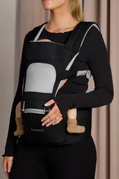 Beemoo CARE Carry Comfort Air Bæresele inkl. Regnslag, Black