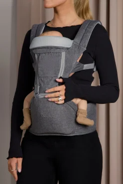 Beemoo CARE Carry Comfort 4-in-1 Bæresele & Hoftesæde inkl. Regnslag, Grey