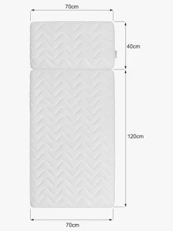 Bellamy UP Madras 70x160, Hvid