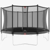 BERG Favorit Regular Trampolin 380 inkl. Comfort Sikkerhedsnet, Grå
