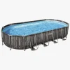 Bestway Power Steel Oval poolsæt 732x366x122 cm