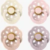 BIBS Boheme Sut 4-pak Latex Str. 1, Ivory/Blush/Blossom/Dusky Lilac
