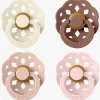 BIBS Boheme Sut 4-pak Latex Str. 2, Ivory/Blush/Woodchuck/Blossom