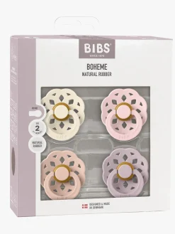 BIBS Boheme Sut 4-pak Latex Str. 2, Ivory/Blush/Blossom/Dusky Lilac
