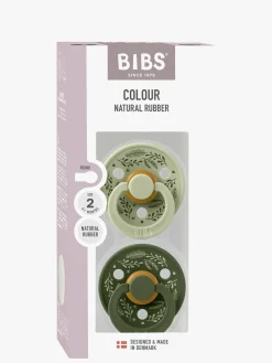 BIBS Colour Holiday Leaf Sut 2-pak Latex Str. 2, Sage/Hunter Green
