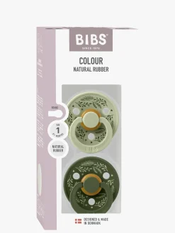 BIBS Colour Holiday Leaf Sut 2-pak Latex Str. 1, Sage/Hunter Green