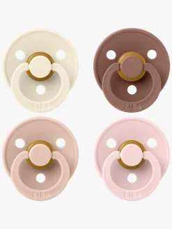 BIBS Colour Sut 4-pak Latex Str. 2, Ivory/Blush/Woodchuck/Blossom