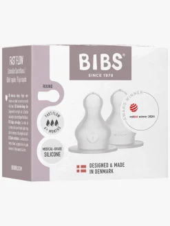 BIBS Fast Flow Sut Silikone 2-pak, Neutral
