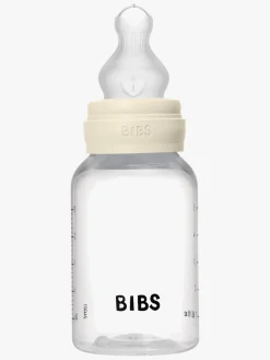 BIBS Grow and Flow Sutteflaske Sæt Silicone 150/270 ml, Ivory