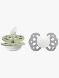 BIBS Infinity Sutter 2-Pak Silikone Str. 1 Anatomisk, Sage GLOW/Cloud GLOW