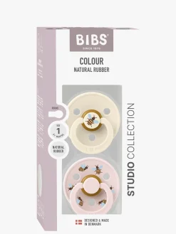 BIBS Studio Colour Bumblebee Sut 2-pak Latex Str. 1, Ivory