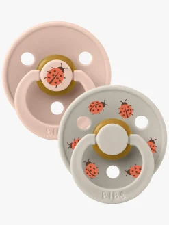BIBS Studio Colour Ladybug Sut 2-pak Latex Str. 2, Blush