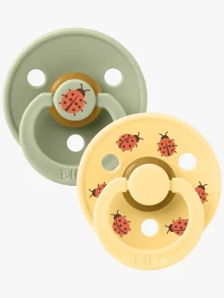 BIBS Studio Colour Ladybug Sut 2-pak Latex Str. 3, Sage