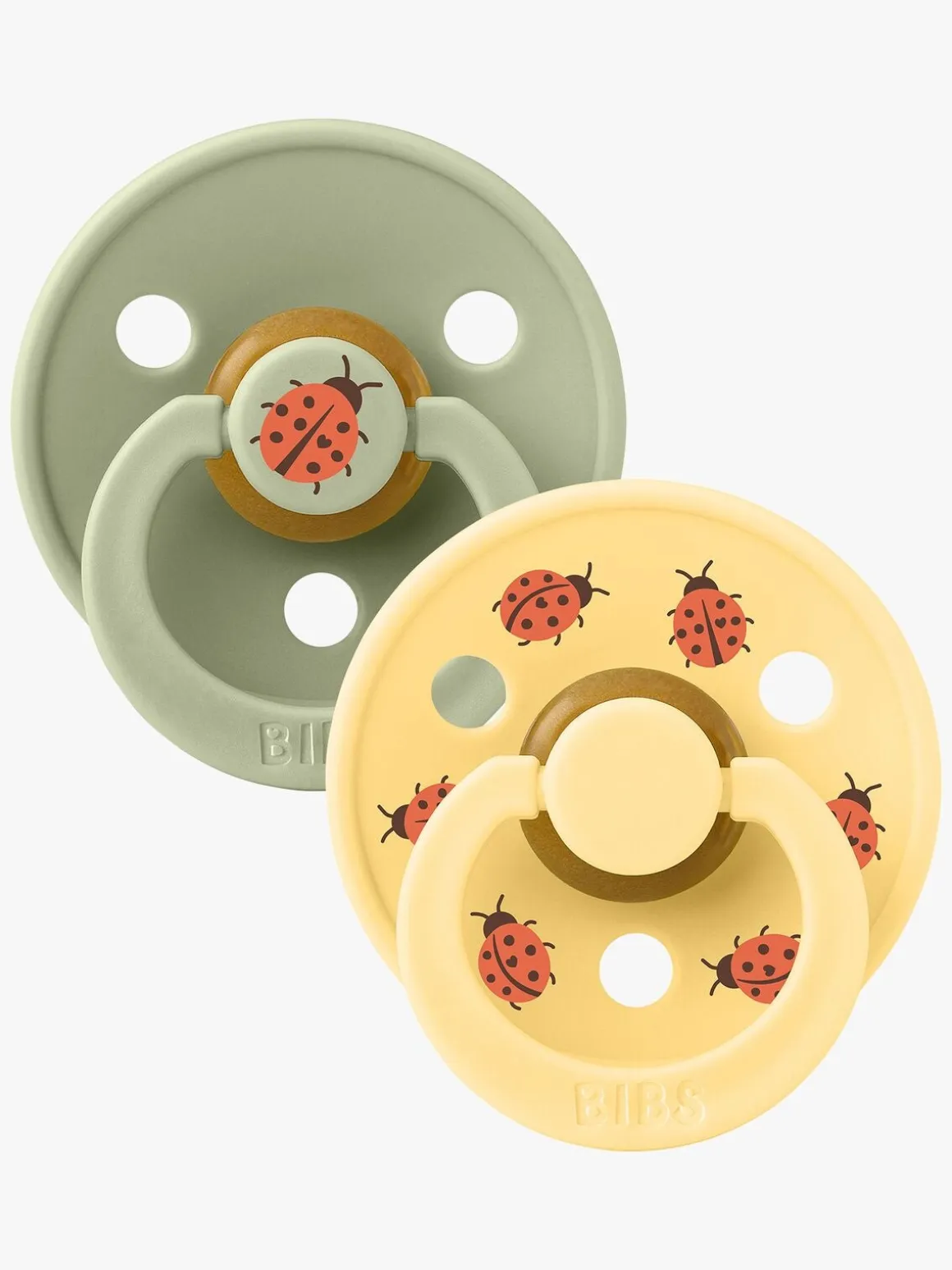 BIBS Studio Colour Ladybug Sut 2-pak Latex Str. 3, Sage
