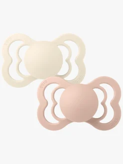 BIBS Supreme Sut 2-pak Silikone Str. 1, Ivory/Blush
