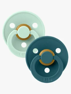 BIBS Sut Colour 2-pak Latex Størrelse 2, Nordic Mint/Forest Lake