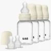 BIBS Sutteflaske Silicone 4-pak 150 ml, Ivory