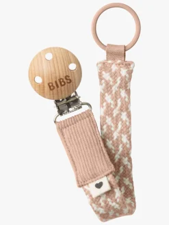 BIBS Suttesnor Pacifier Braid, Blush/Ivory