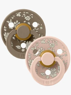 BIBS x Liberty Colour Sut 2-Pak Latex Str. 1 Rund, Capel/Blush Mix