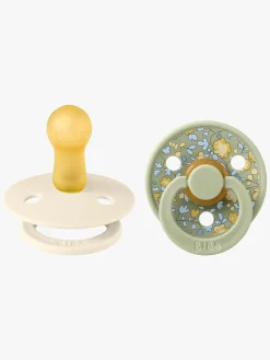 BIBS x Liberty Colour Sut 2-Pak Latex Str. 2 Rund, Eloise/Sage Mix