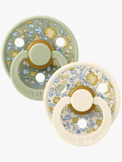 BIBS x Liberty Colour Sut 2-Pak Latex Str. 2 Rund, Eloise/Sage Mix