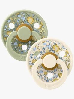 BIBS x Liberty Colour Sut 2-Pak Latex Str. 1 Rund, Eloise/Sage Mix