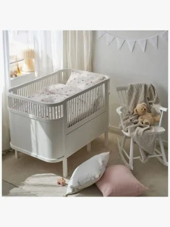Borganäs Sengesæt Tremmeseng Hjärtrud 2-delt 100x130, Beige