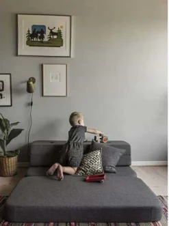 by KlipKlap 3 Fold Sofa XL, Blue Grey