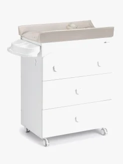 CAM Cassettiera Puslebord, Hvid/Beige