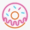 Candy Shock Neonlampe, Donut
