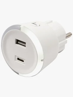 CAPiDi USB Oplader / Timer A+C, White
