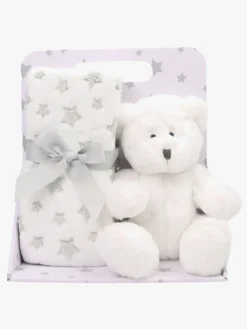 CarloBaby Tæppe Bamse, Hvid