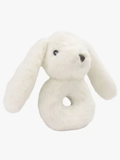 CarloBaby Tæppe Kanin og Rangle, Hvid