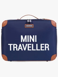 Childhome Mini Traveler Kuffert, Navy/White