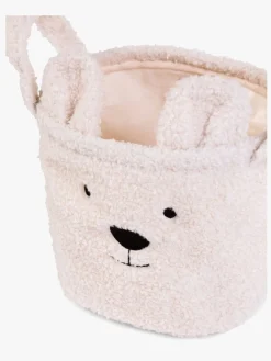 Childhome Opbevaringskurv 3-pak Teddy, Offwhite