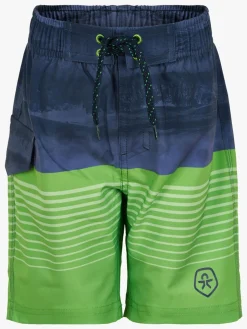 Color Kids Badeshorts, Grøn/Blå