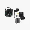 Cybex Aton B2 i-Size Autostol Baby inkl. Base & Beemoo Tilbehørspakke, Volcano Black