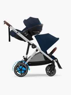 Cybex e-GAZELLE S Klapvogn, Ocean Blue/Silver