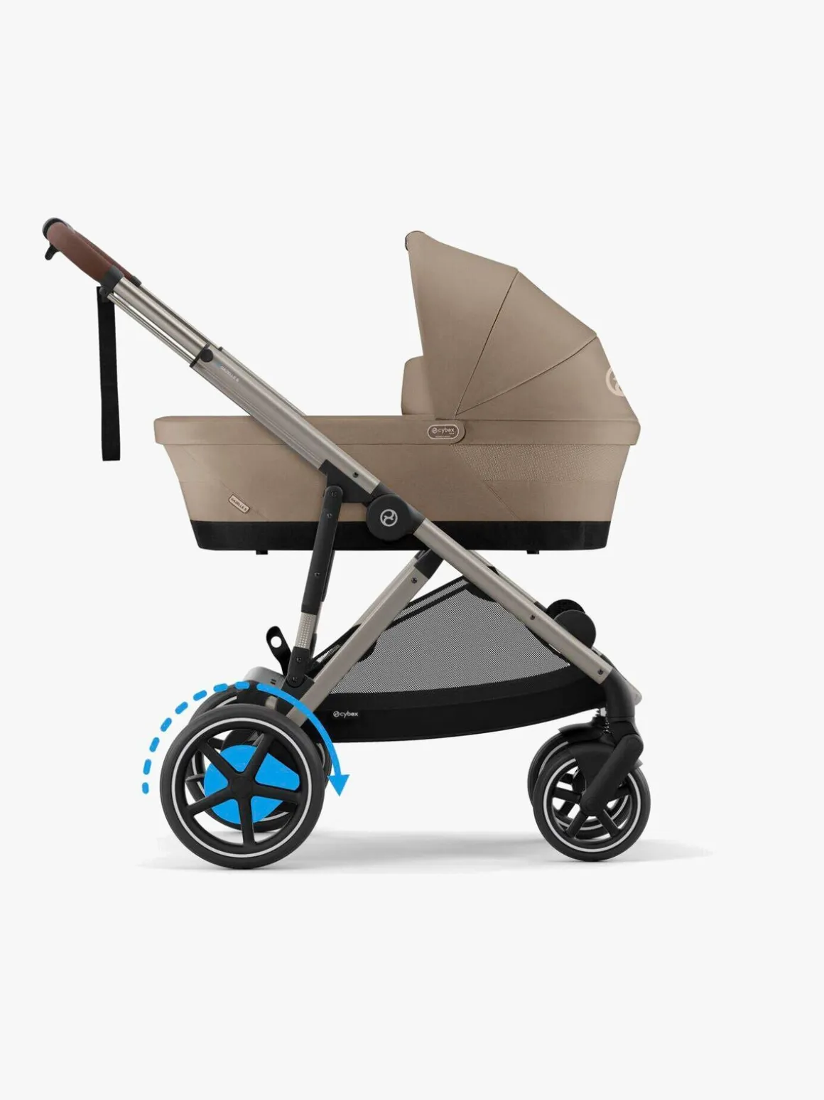 Cybex e-GAZELLE S Klapvogn, Almond Beige/Taupe