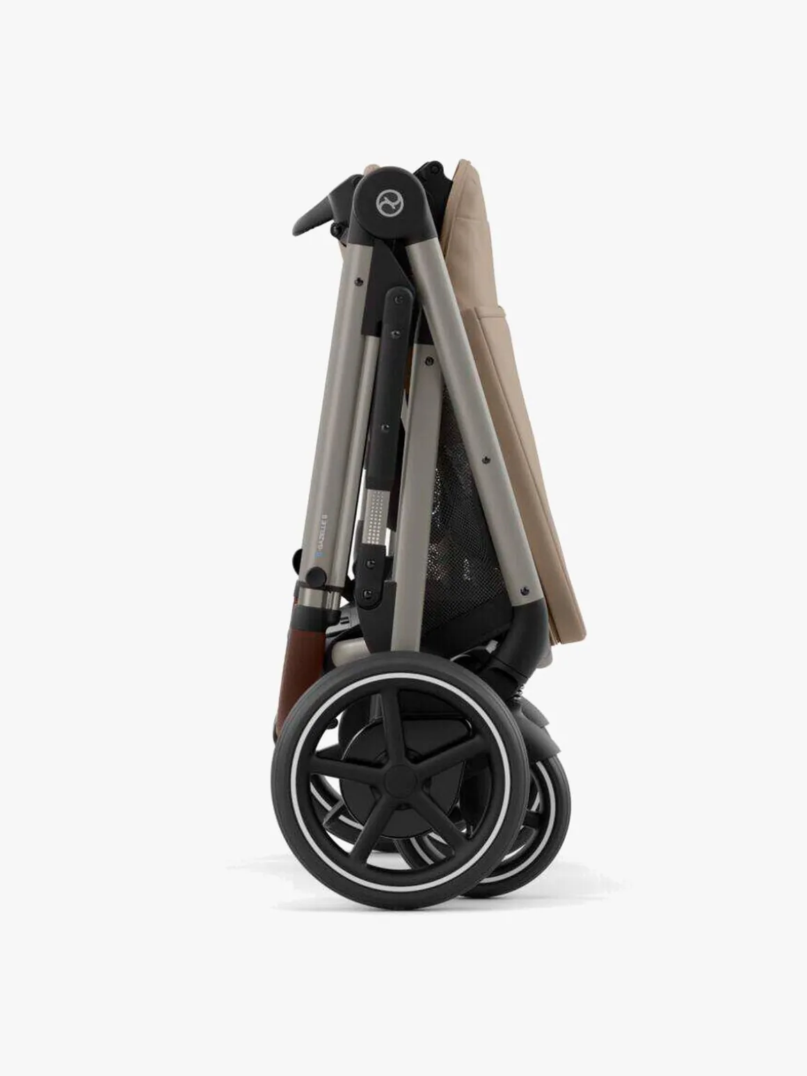 Cybex e-GAZELLE S Klapvogn, Almond Beige/Taupe