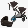 Cybex e-Gazelle S Søskendevogn inkl. Liggedel, Chocolate Brown/Taupe