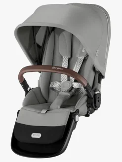 Cybex e-Gazelle S Søskendevogn inkl. Liggedel, Stone Grey/Silver