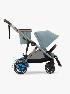 Cybex e-Gazelle S Søskendevogn, Stormy Blue/Taupe