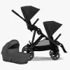 Cybex GAZELLE S Søskendevogn, Moon Black/Black